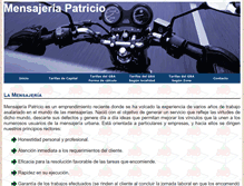 Tablet Screenshot of mensajeriapatricio.com.ar